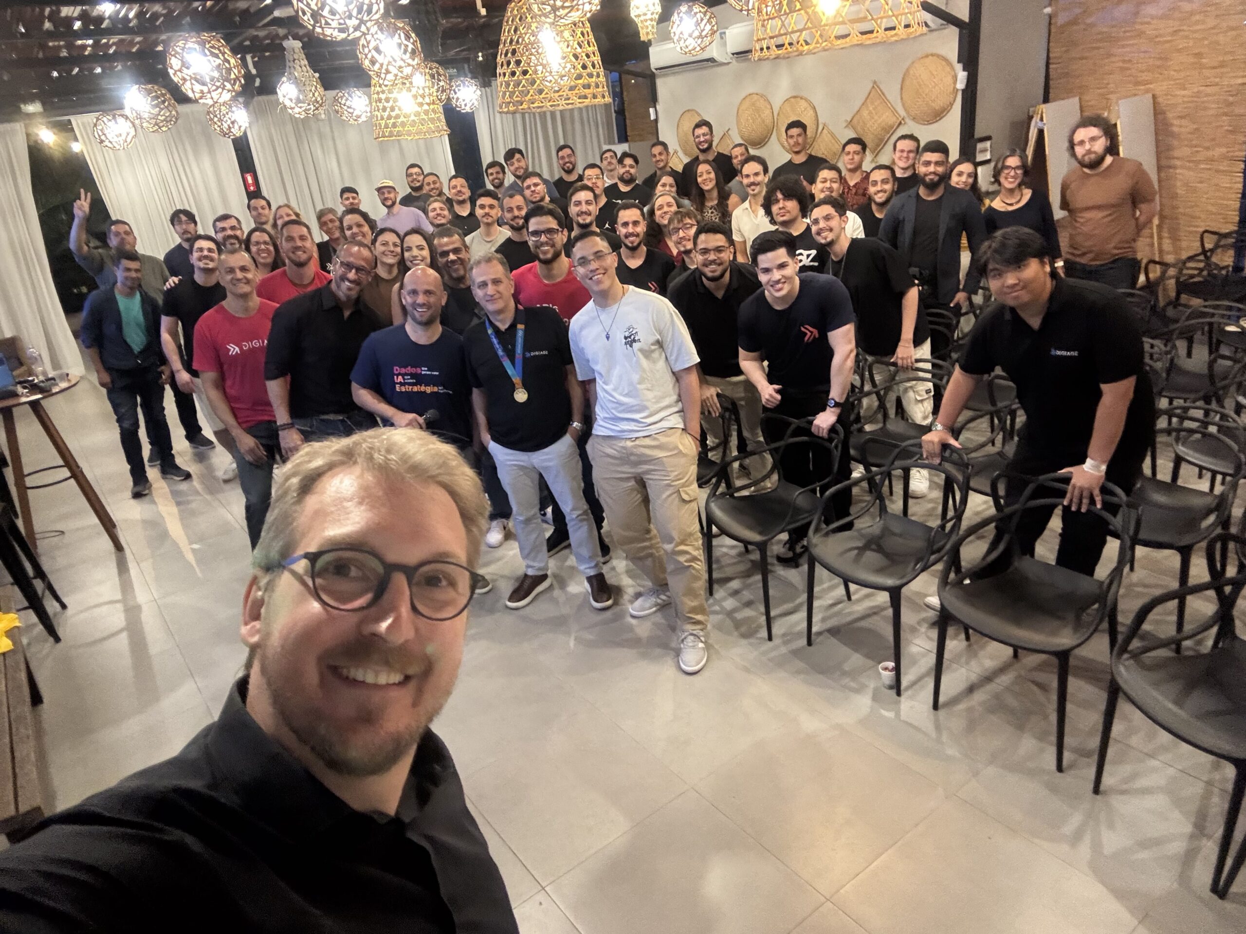 Time Digiage reunido em evento da empresa